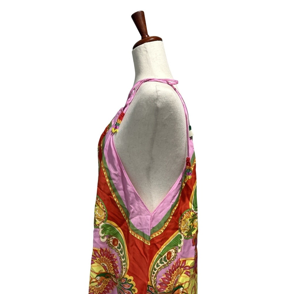 Farm Rio NWT Women's Beach Toucan's Scarf Multi Mini Dress Vacation Boho - Picture 8 of 12